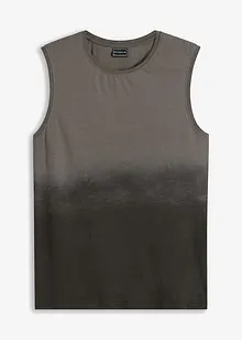 Singlet med fargegradering av økologisk bomull, Slim Fit, bonprix