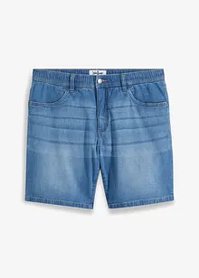 Lang jeansshorts med komfortlinning, Loose Fit, John Baner JEANSWEAR