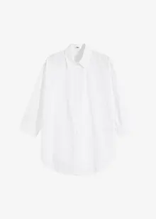 Oversized bluse av bomull med 3/4-lang arm, bonprix