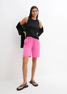 Slip on-shorts med struktur-effekt og komfortlinning, bonprix