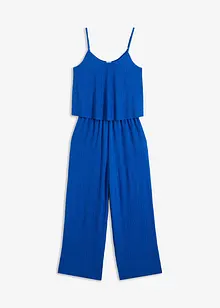 Plissert jumpsuit i jersey, bonprix