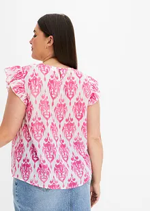 Bluse med print, bonprix