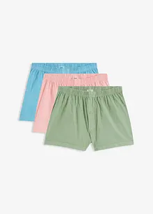 Ledig boxershorts i jersey, av økologisk bomull (3-pack), bonprix