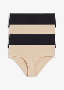 Panty som ikke synes, av økologisk bomull (4-pack), bonprix