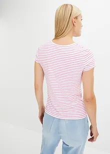 Stripet topp med cut-out, bonprix