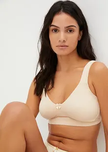 Minimizer T-skjorte-BH uten bøyle, med økologisk bomull (2-pack), bonprix