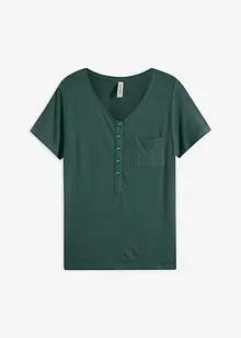 T-skjorte med knappestolpe, bonprix