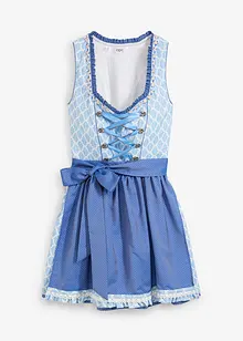 Dirndl med forkle, knelang (2-delt sett), bonprix