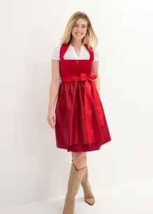 Dirndl med fløyel i midi-lengde (2-delt sett), bonprix