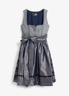 Dirndl med jaquard og forkle (2-delt sett), bonprix