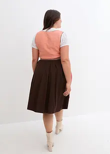 Dirndl med glidelås i midi-lengde (2-delt sett), bonprix