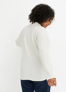 Trikotbluse av lett crepe, bonprix