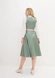 Dirndl med forkle, midi-lengde (2-delt sett), bonprix