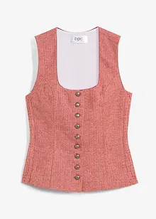 Draktvest med smock, bonprix