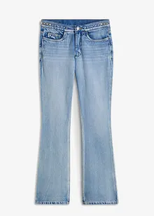 Jeans med applikasjon, bonprix