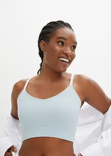 Feel Comfort Seamless-BH-topp i ribbemateriale, bonprix