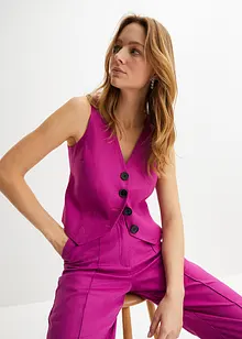 Dressvest med lin, bonprix