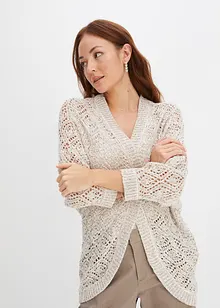 Grovstrikket cardigan, bonprix