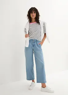 Wide Leg-jeans High Waist, komfortlinning, bonprix