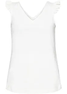 Ermeløs topp i 100% økologisk bomull, bonprix