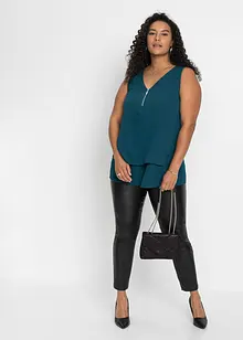 Topp i bærekraftig viskose med glidelås, bonprix