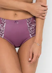 Formende truse med broderi (2-pack), bonprix