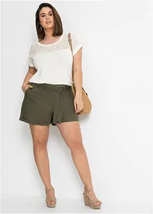 Topp med blonder, bonprix