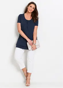 Lang topp med viskose, bonprix