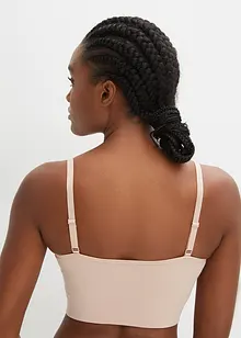 Feel Comfort Seamless-BH-topp i ribbemateriale, bonprix