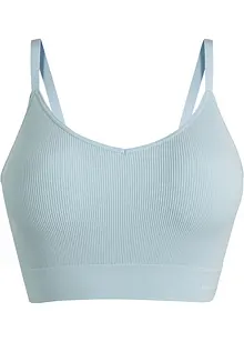 Feel Comfort Seamless-BH-topp i ribbemateriale, bonprix