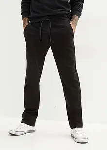 Relaxed Fit-pull on-bukse i chinos-modell med stretch, Straight, bonprix