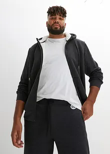 Varmende sweatjakke med mykt fleecefôr, bonprix