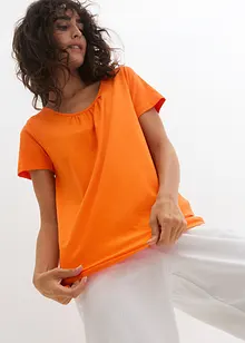 Topp i 100% bomull, kortermet, bonprix