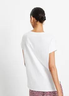 Ledig topp med blonder, bonprix