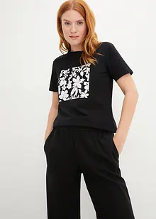 T-skjorte med blomsterprint, bonprix