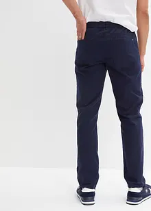 Regular Fit pull on-bukse i 100% bomull, Straight, bonprix