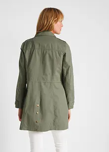 Bomullsparkas i utility-stil, halvlang, bonprix