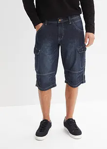 Lang bermudashorts i lett denim, Relaxed Fit, bonprix