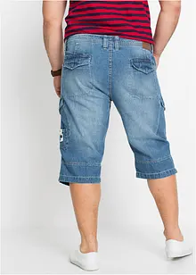 Lang bermudashorts i lett denim, Relaxed Fit, bonprix