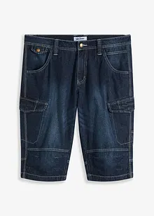 Lang bermudashorts i lett denim, Relaxed Fit, bonprix