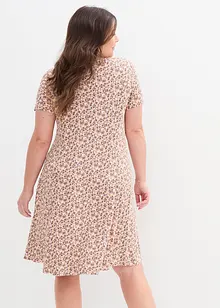 Knelang jerseykjole i viskosemiks, bonprix