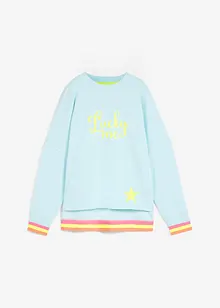 Sweatshirt med fargerike mansjetter, bonprix