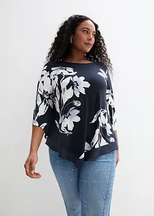 Trikot-tunika med blomstermønster, bonprix
