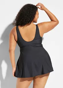 Shape-badekjole med V-hals, middels formende, bonprix