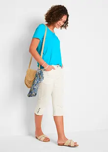 Topp i 100% bomull, kortermet, bonprix