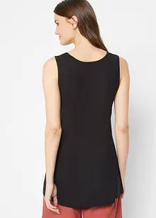 Lang topp av myk viskose, 2-pack, bonprix