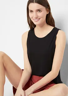 Lang topp av myk viskose, 2-pack, bonprix