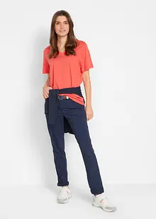 Vid, lang topp med V-hals, kortermet (5-pack), bonprix