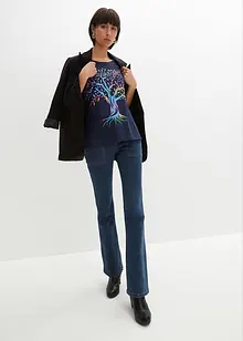 T-skjorte med print, av økologisk bomull, bonprix