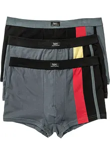 Boksershorts med bomull i ettersittende modell (3-pack), bonprix